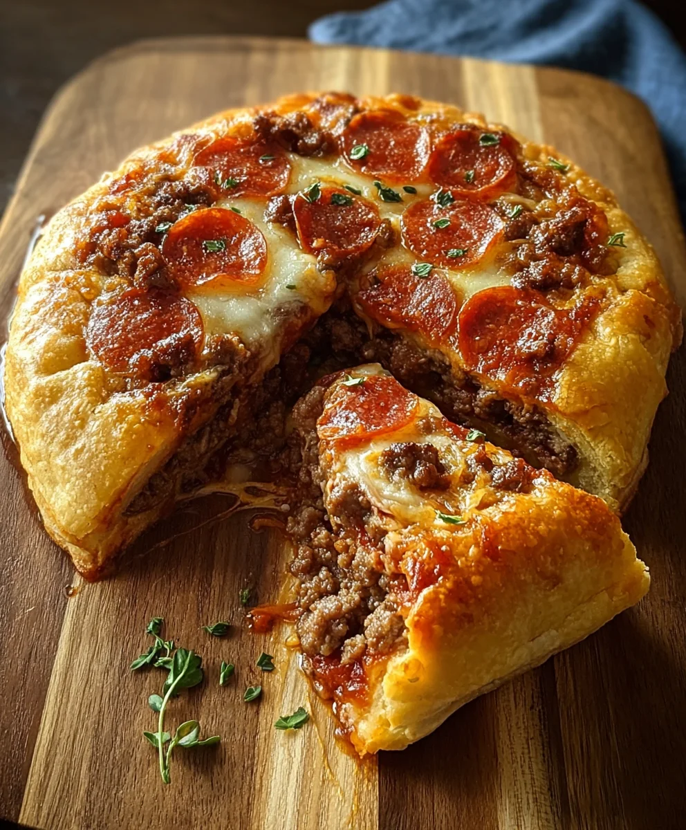 Pizza Burger Pie Recipe- Delicious Ground Beef Twist