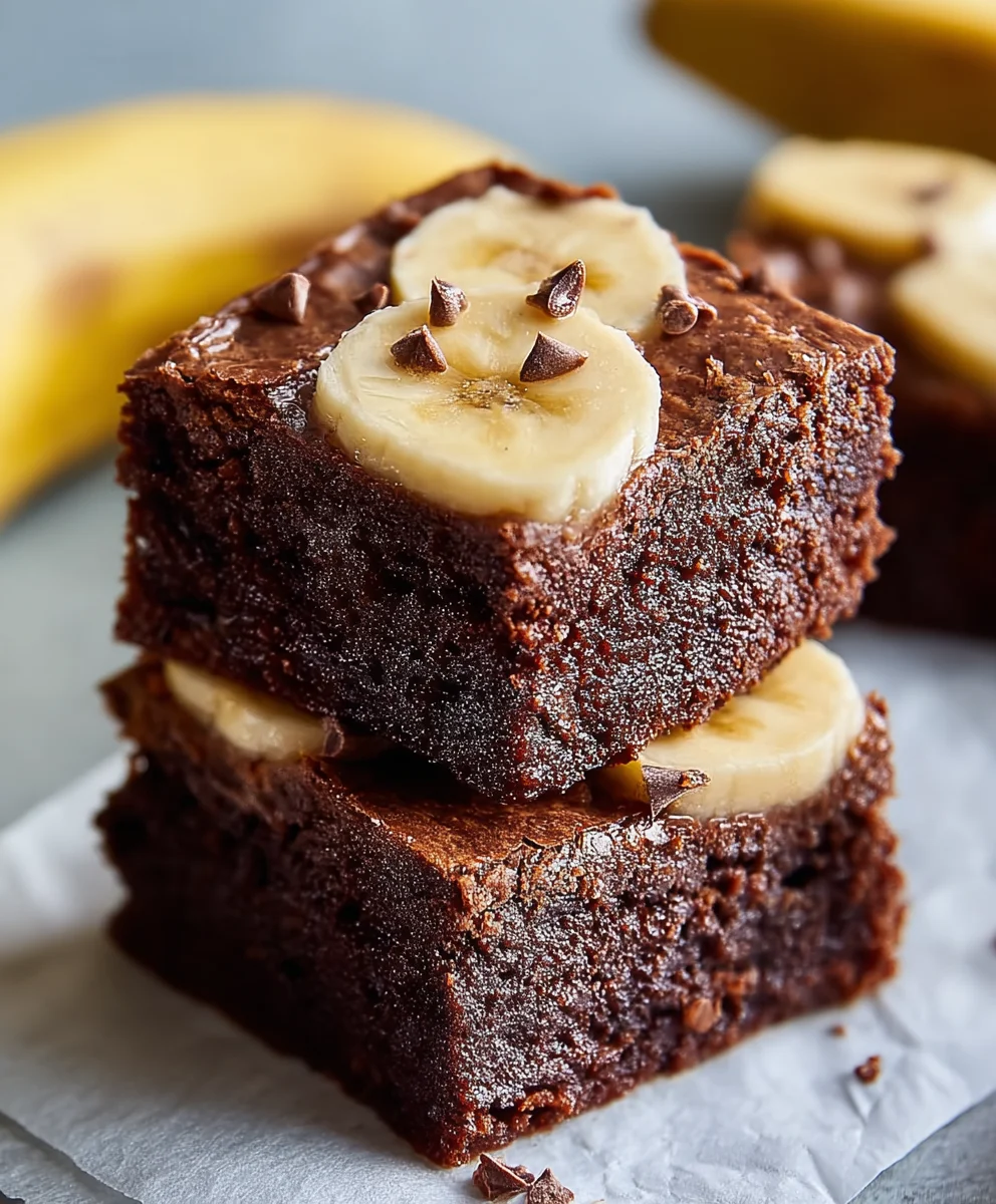 Delicious Banana Brownies-Moist & Chewy Treat