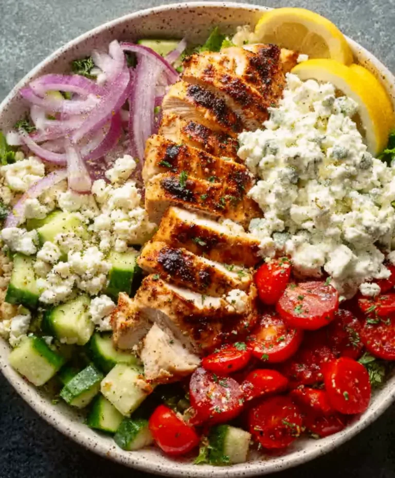 Easy Greek Chicken Bowls- Healthy & Flavorful Meal