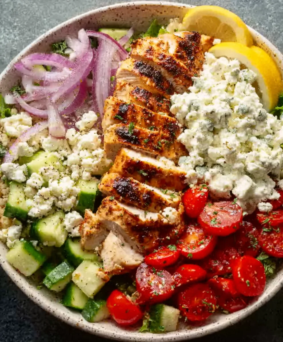 Easy Greek Chicken Bowls- Healthy & Flavorful Meal