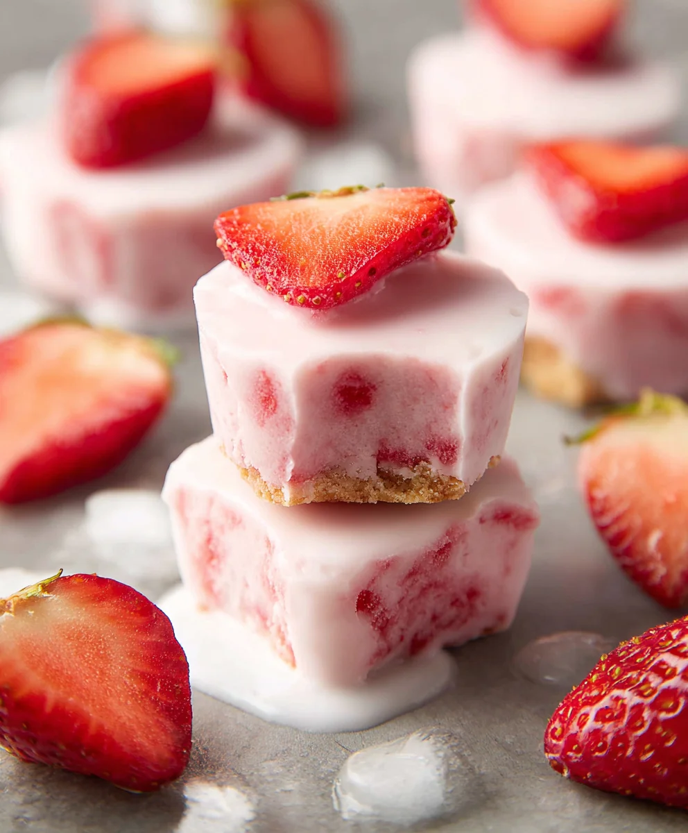 Easy Strawberry Yogurt Bites - Quick & Healthy Treat
