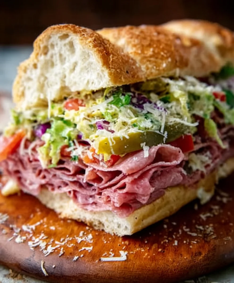 TikTok Viral Beef Grinder Salad Sandwich Recipe