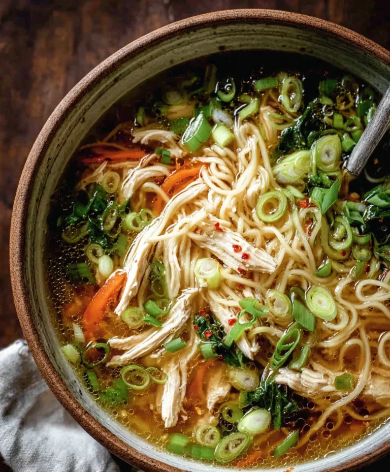 Gin Extract Scallion Chicken Noodle Soup-Alrightwithme