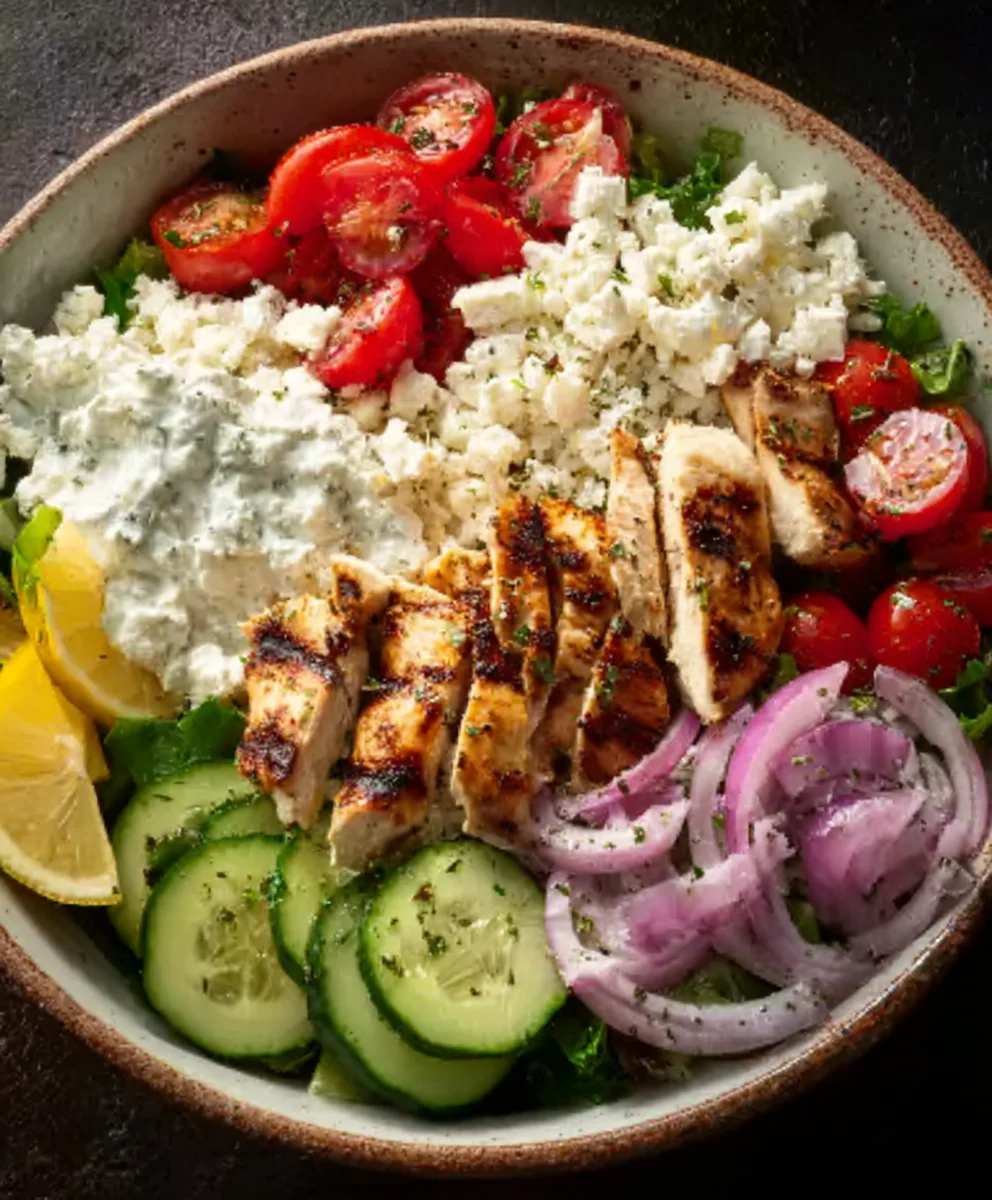 Easy Greek Chicken Bowls- Healthy & Flavorful Meal