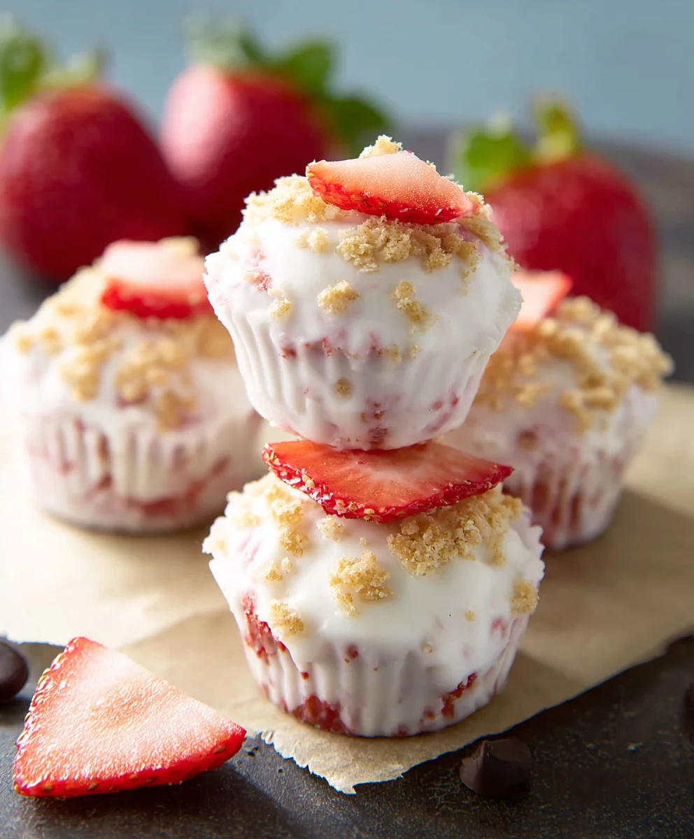 Easy Strawberry Yogurt Bites - Quick & Healthy Treat