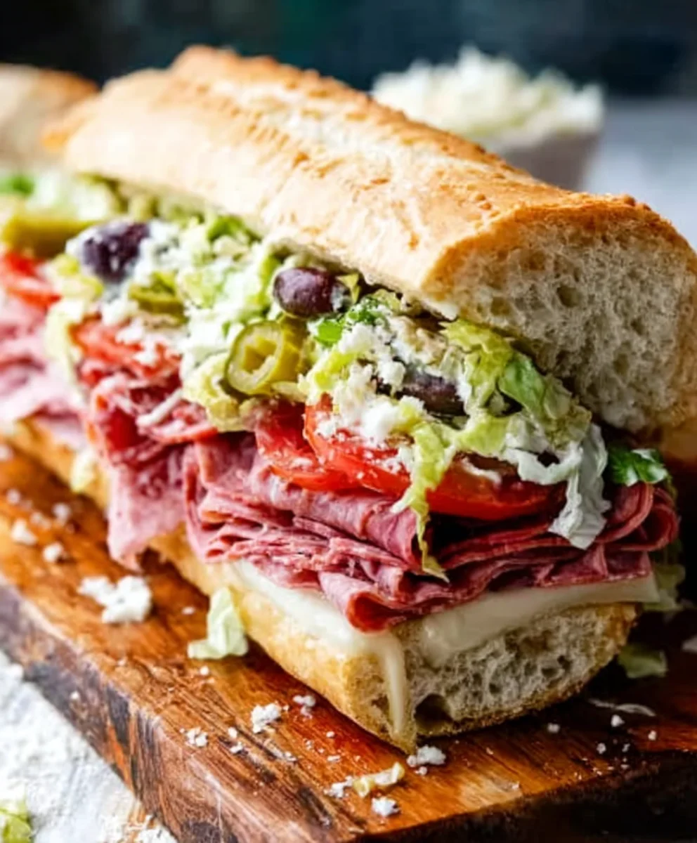 TikTok Viral Beef Grinder Salad Sandwich Recipe