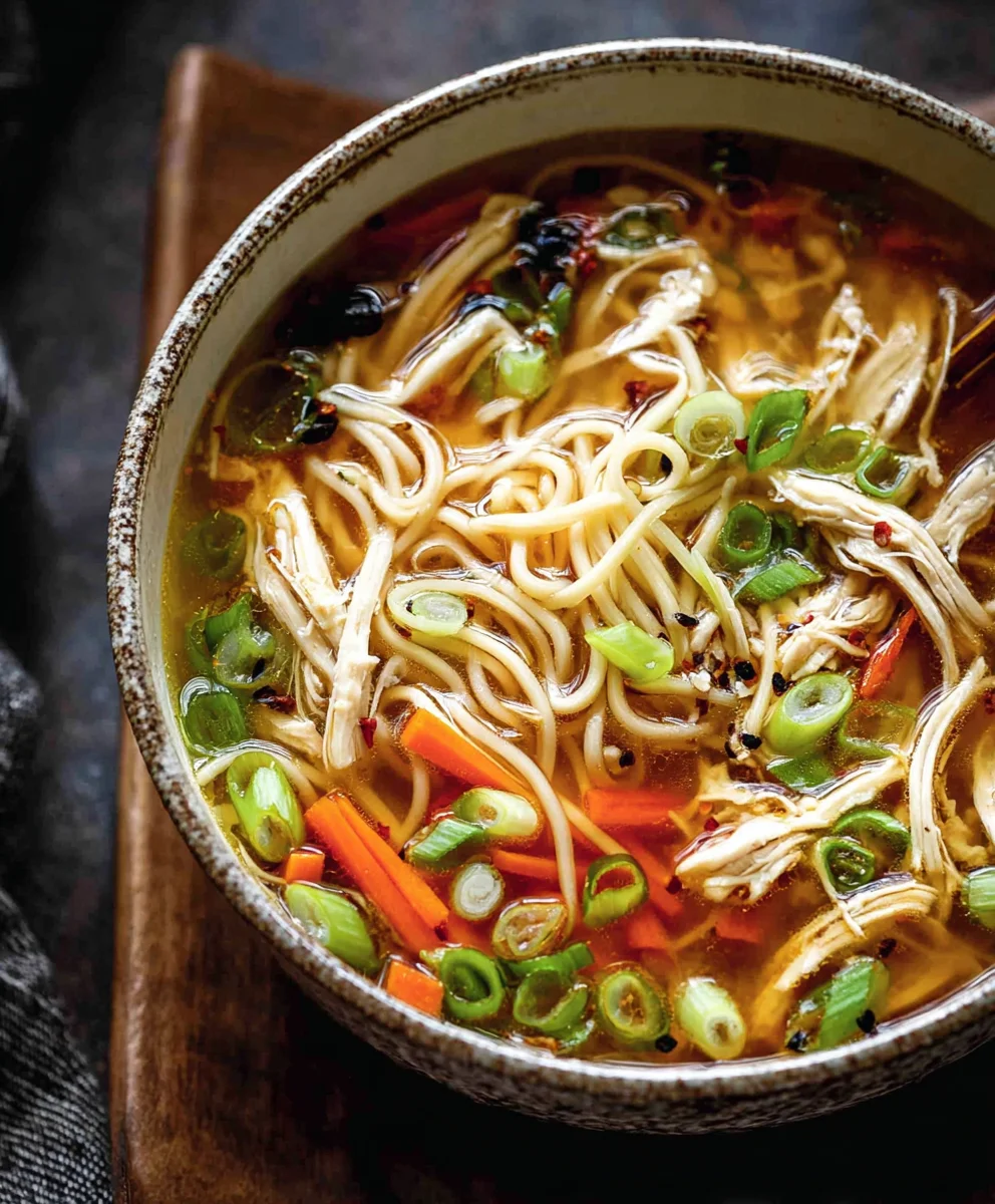 Gin Extract Scallion Chicken Noodle Soup-Alrightwithme