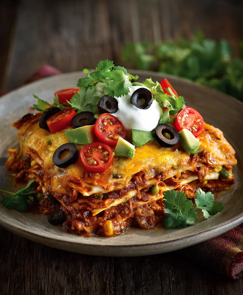 Healthy Veggie Mexican Lasagna Recipe-Easy & Delicious