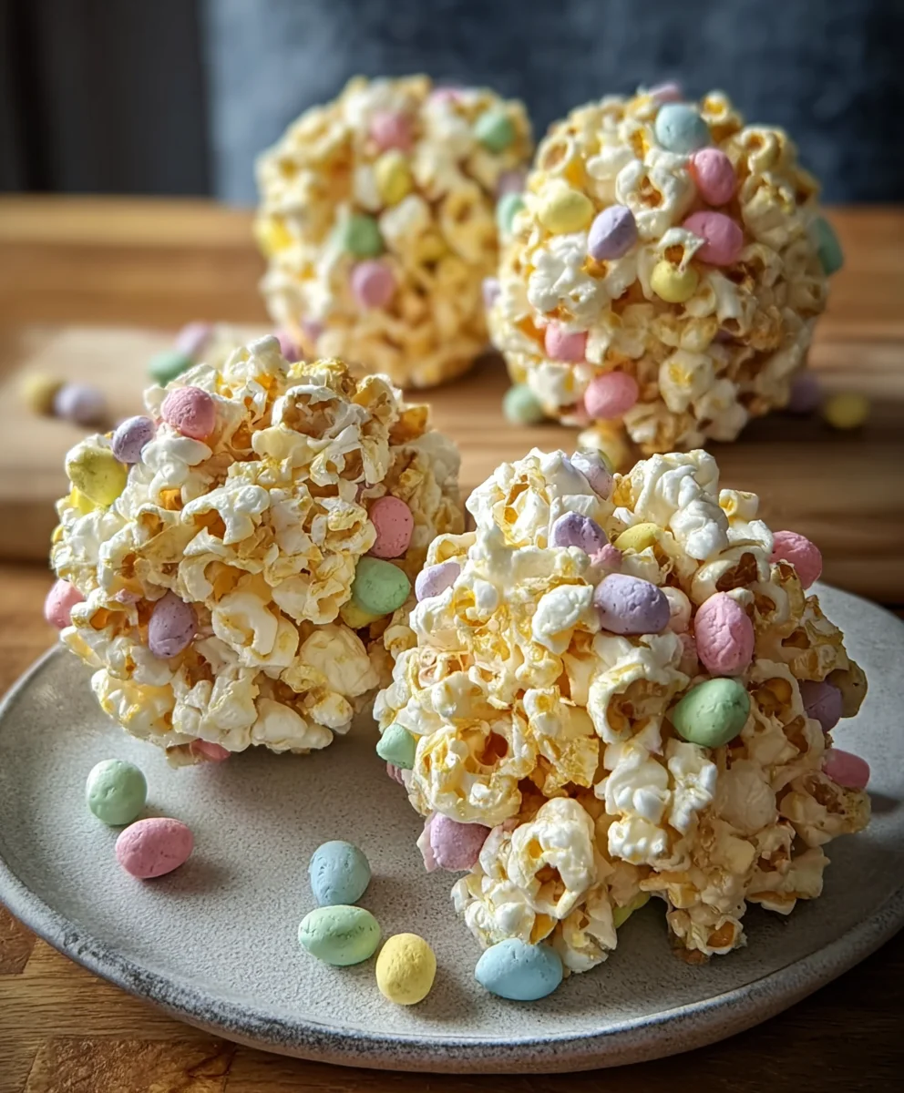 Easy Easter Popcorn Balls - Festive Treat