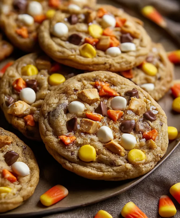 Candy Corn Trail Mix Cookies-Easy Fall Treat