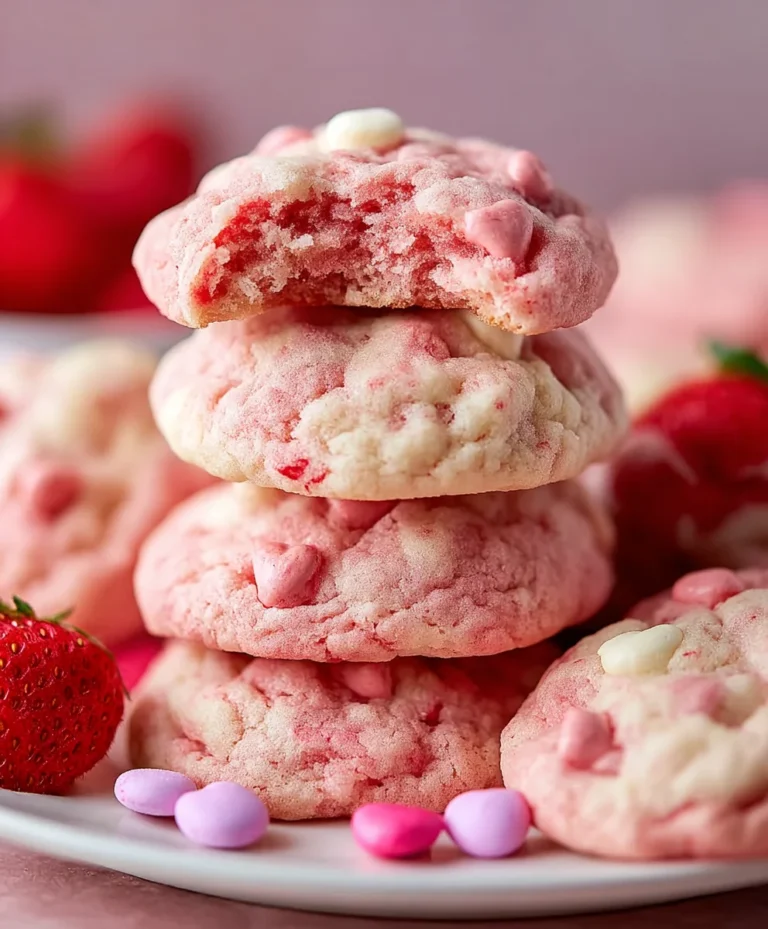 Easy Strawberry Cake Mix Cookies Recipe-Delicious & Quick
