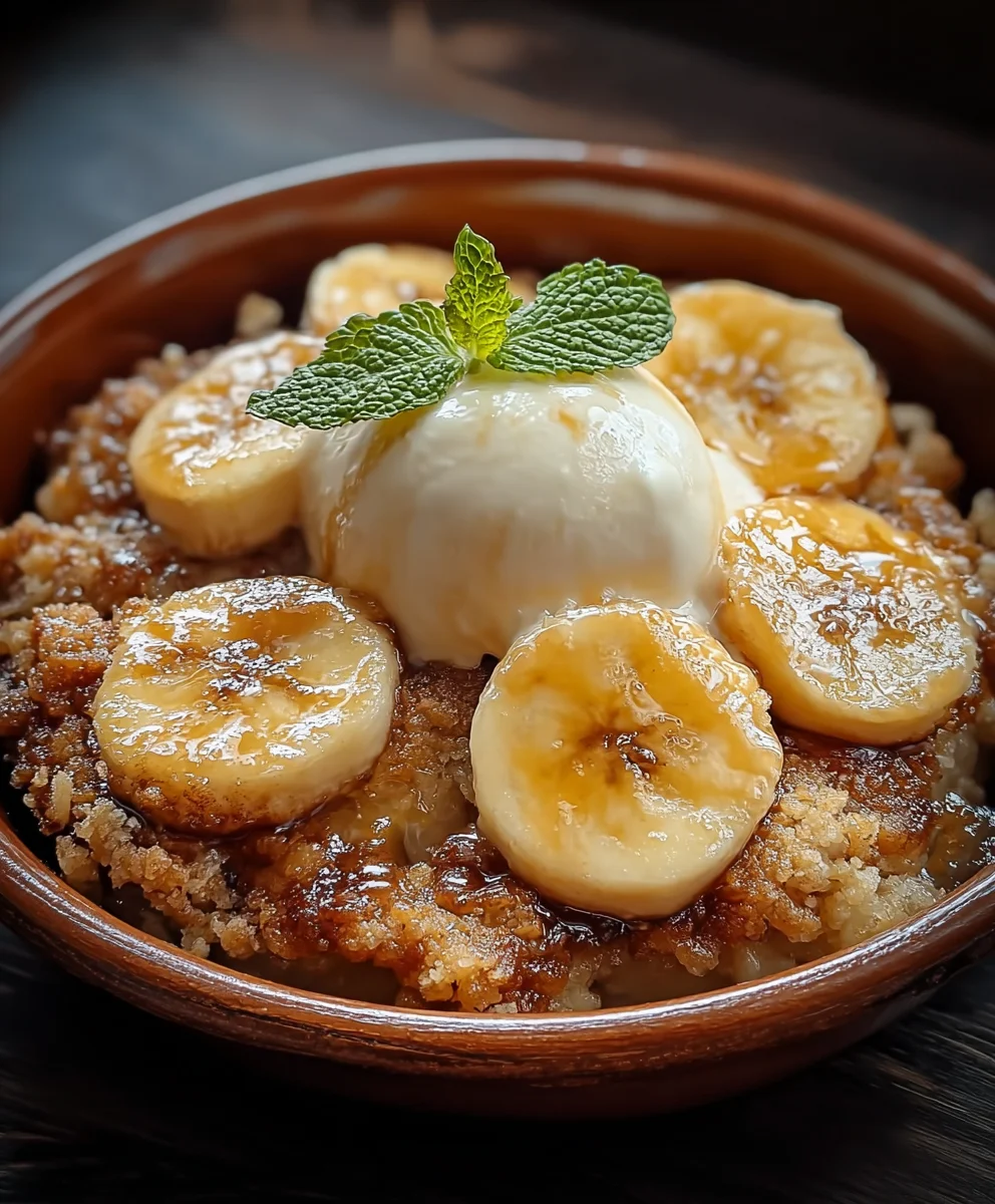 Southern Banana Cobbler - Easy Delight Recipe