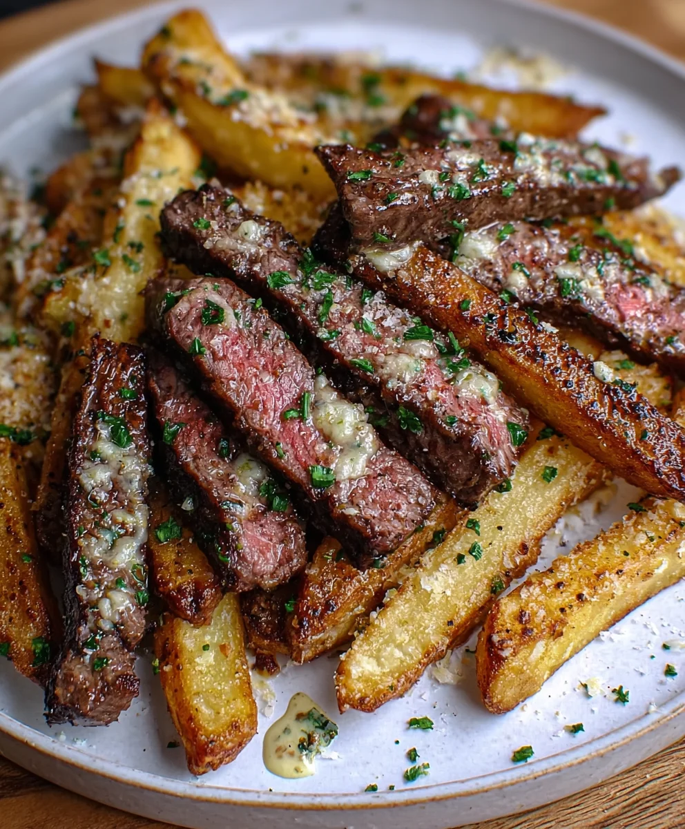 Garlic Parmesan Steak Fries-Easy Delicious Side