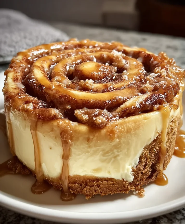 Cinnamon Roll Honeybun Cheesecake Dreamy Dessert