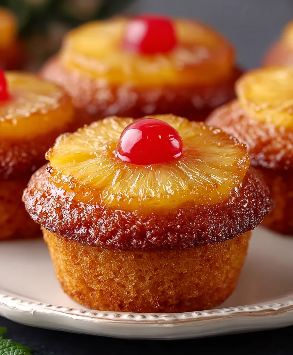 Easy Pineapple Upside Down Cupcakes - Quick Recipe