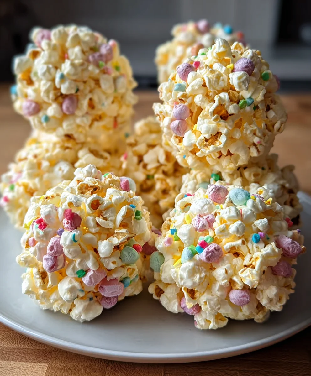 Easy Easter Popcorn Balls - Festive Treat