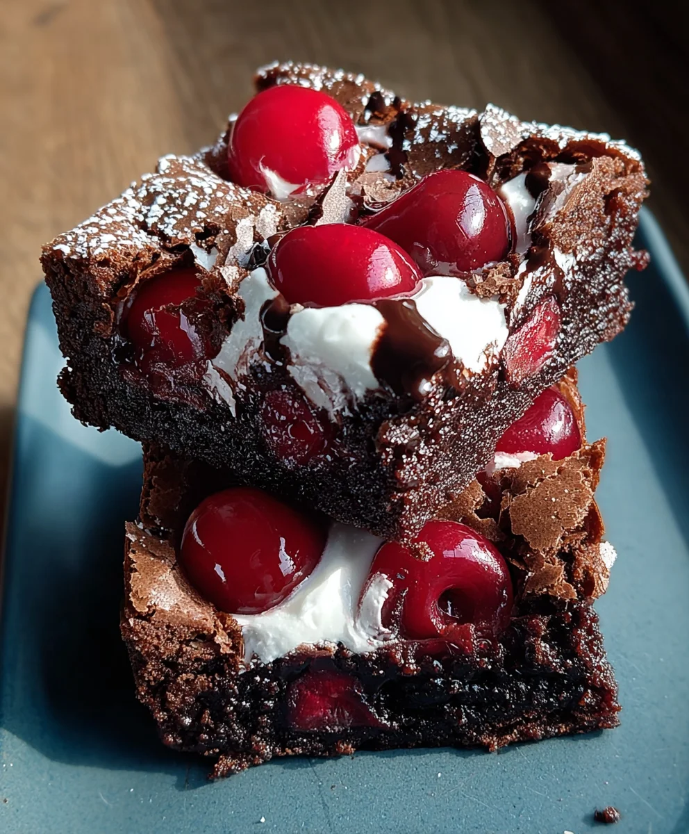 Small-Batch Black Forest Brownies-Decadent Treat