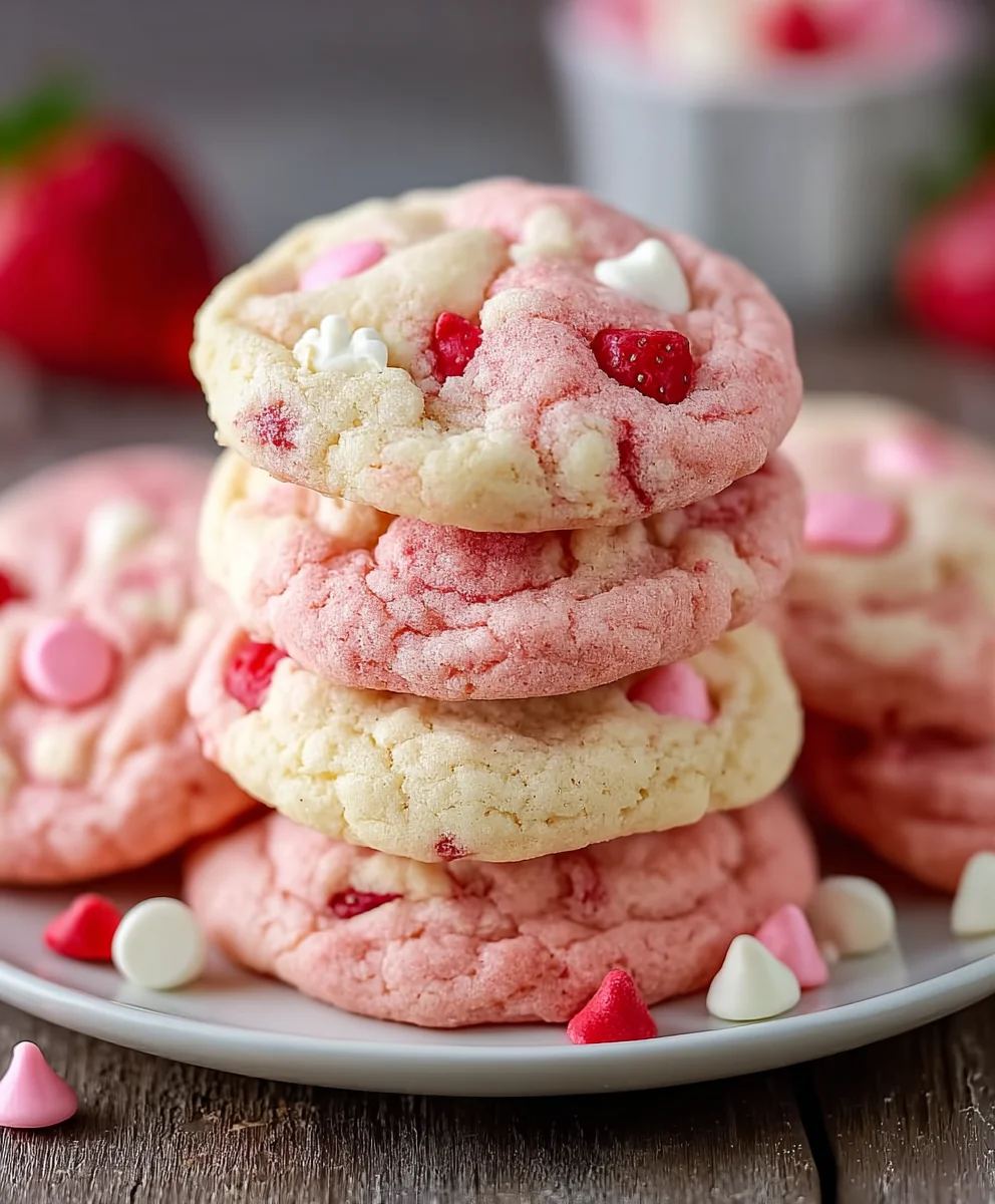 Easy Strawberry Cake Mix Cookies Recipe-Delicious & Quick