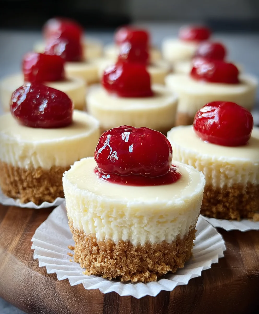 Super Easy Mini Cheesecakes Vanilla Wafer Crust