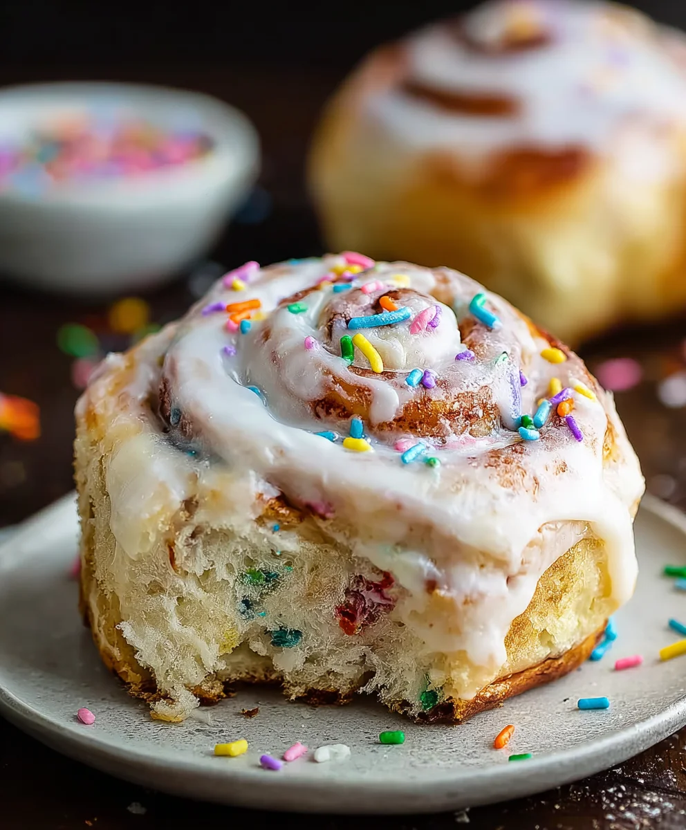 Funfetti Cinnamon Rolls- Easy & Delicious Treat