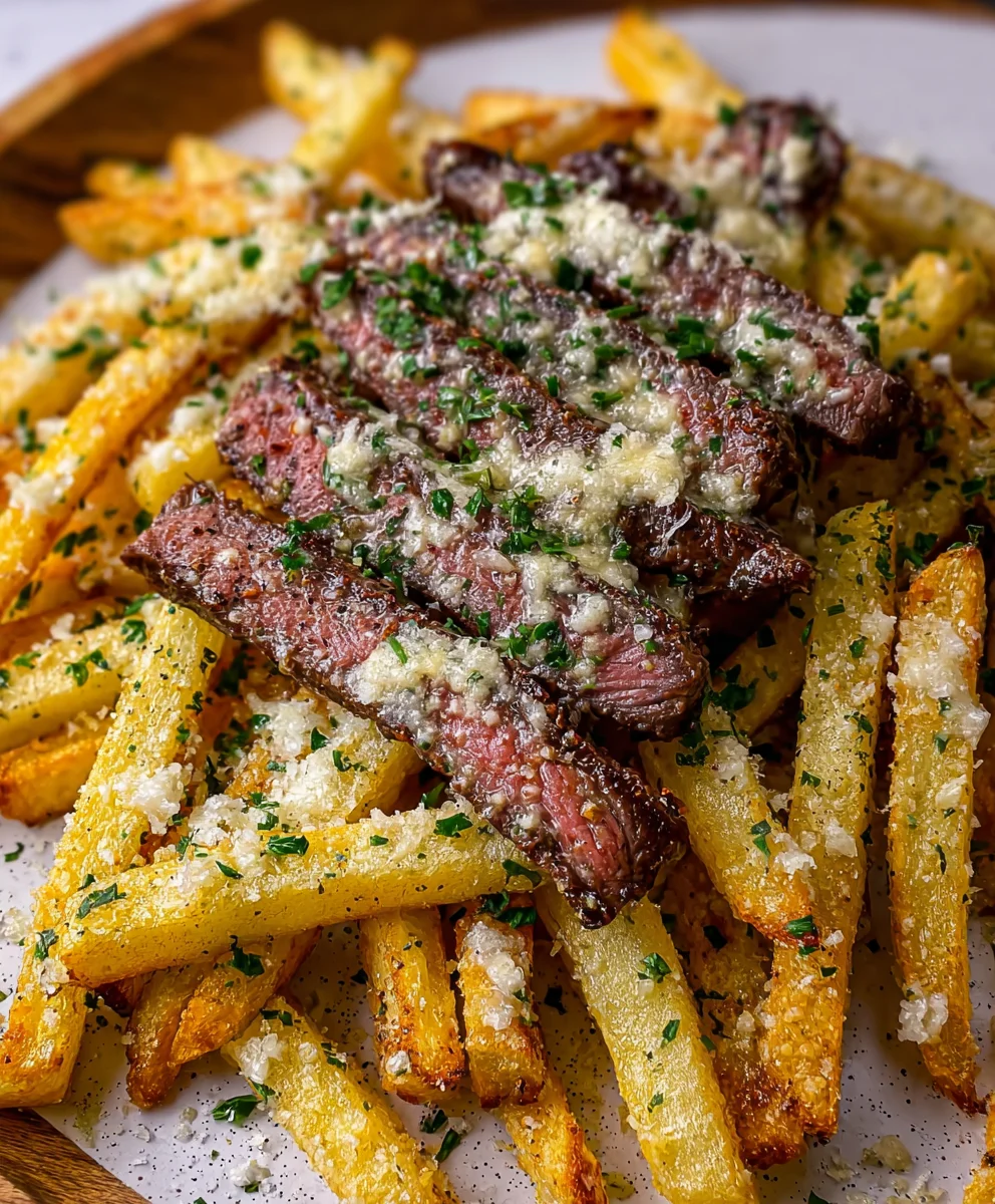 Garlic Parmesan Steak Fries-Easy Delicious Side