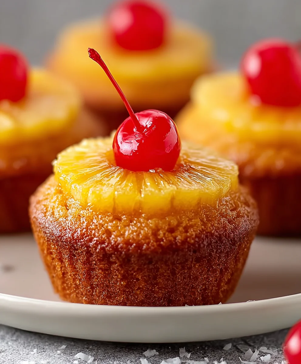 Easy Pineapple Upside Down Cupcakes - Quick Recipe