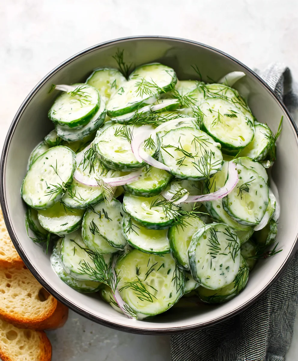 Fresh Cucumber Dill Salad - Easy & Delicious Recipe