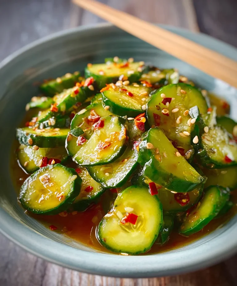 Easy Asian Cucumber Salad- Refreshing & Quick Dish