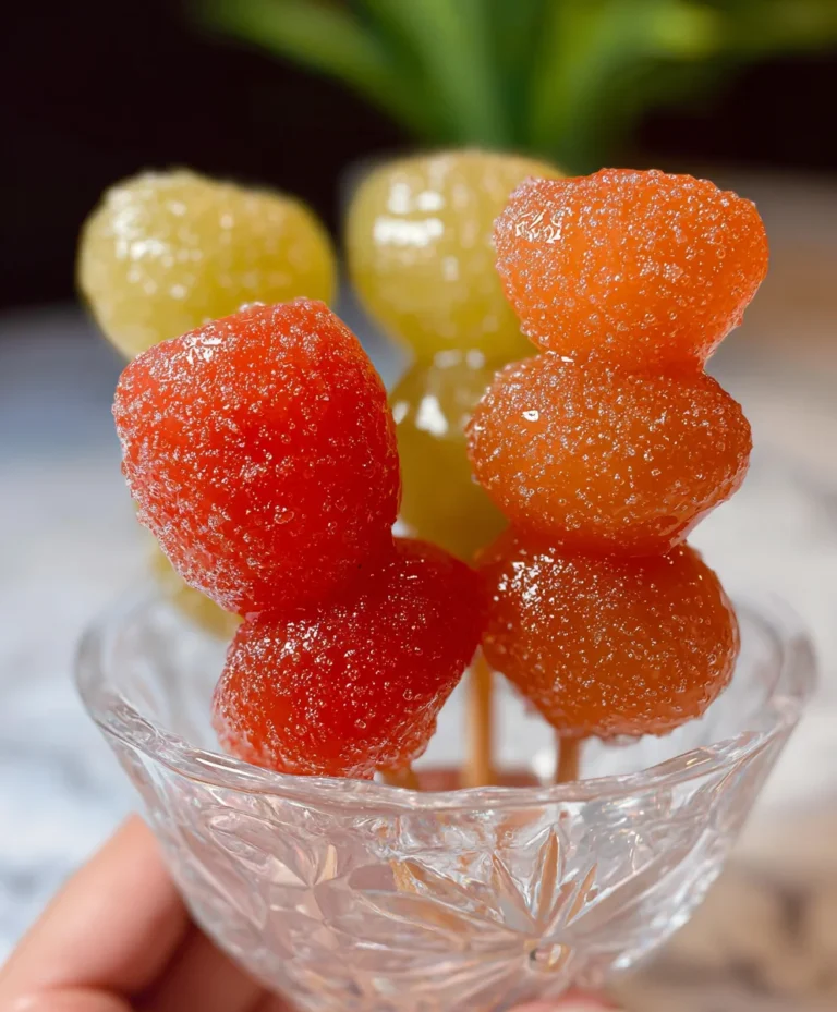 Easy Tanghulu Recipe-Chinese Candied Fruit Delight