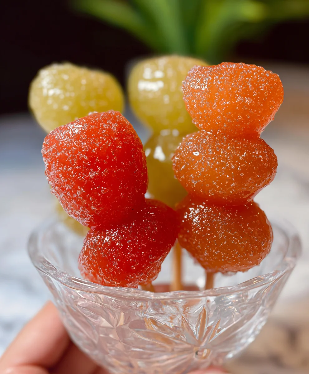 Easy Tanghulu Recipe-Chinese Candied Fruit Delight