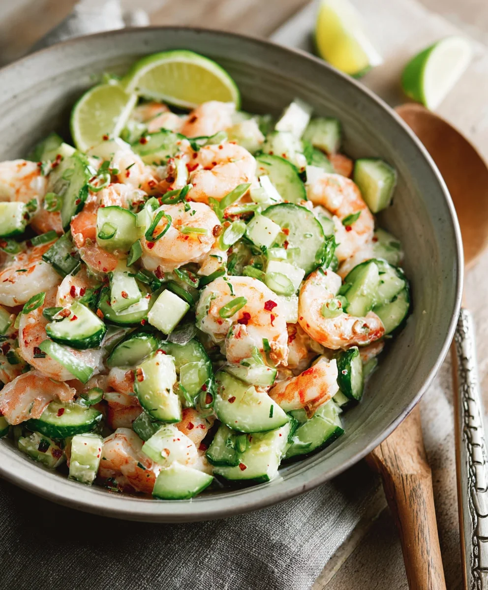 Cucumber Shrimp Salad- Refreshing & Easy Recipe