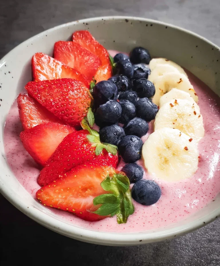 Quick Greek Yogurt Fruit Smoothie Bowl Recipe
