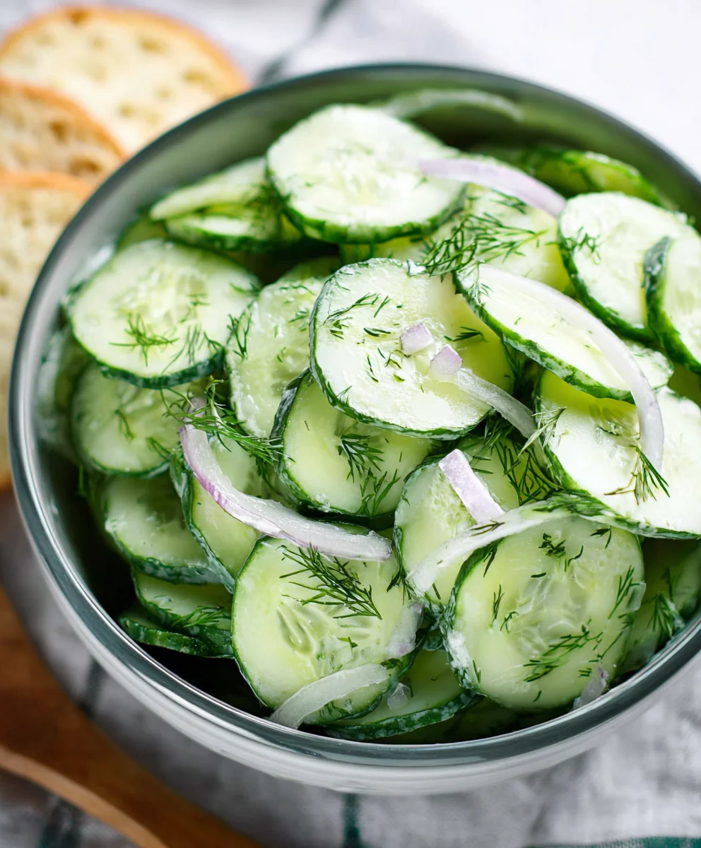 Fresh Cucumber Dill Salad - Easy & Delicious Recipe