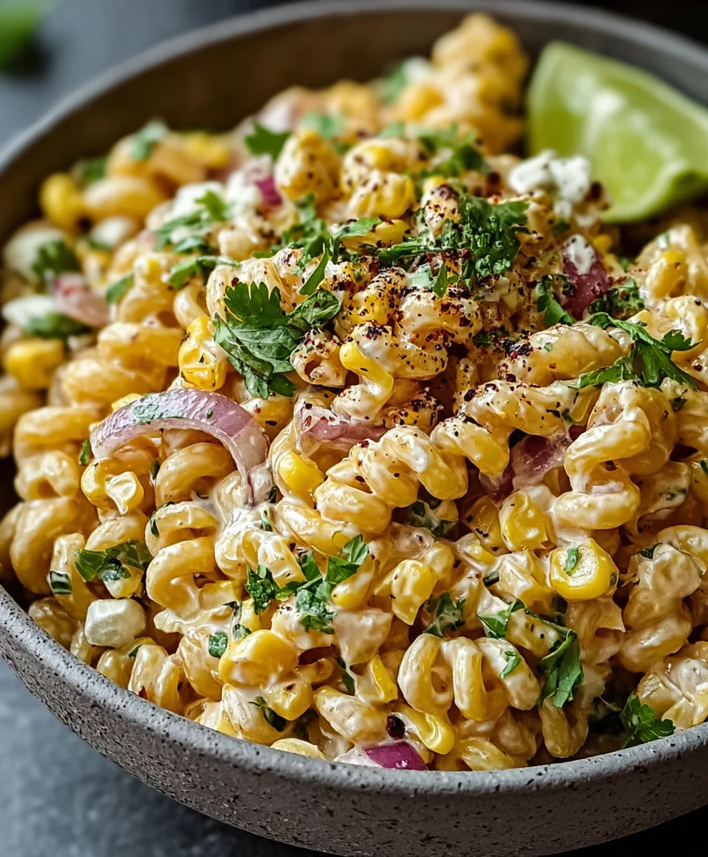 Mexican Street Corn Pasta Salad Recipe