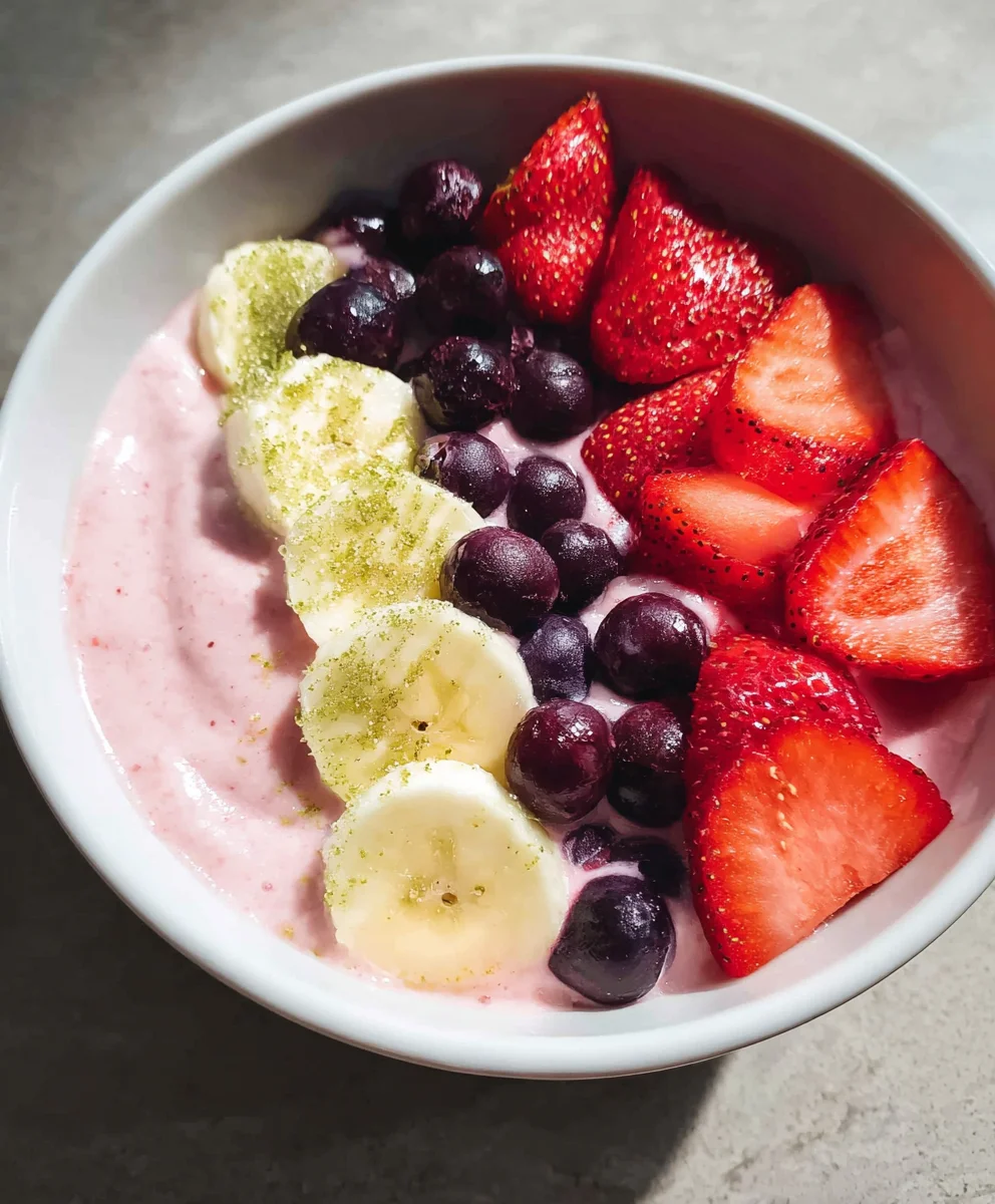 Quick Greek Yogurt Fruit Smoothie Bowl Recipe