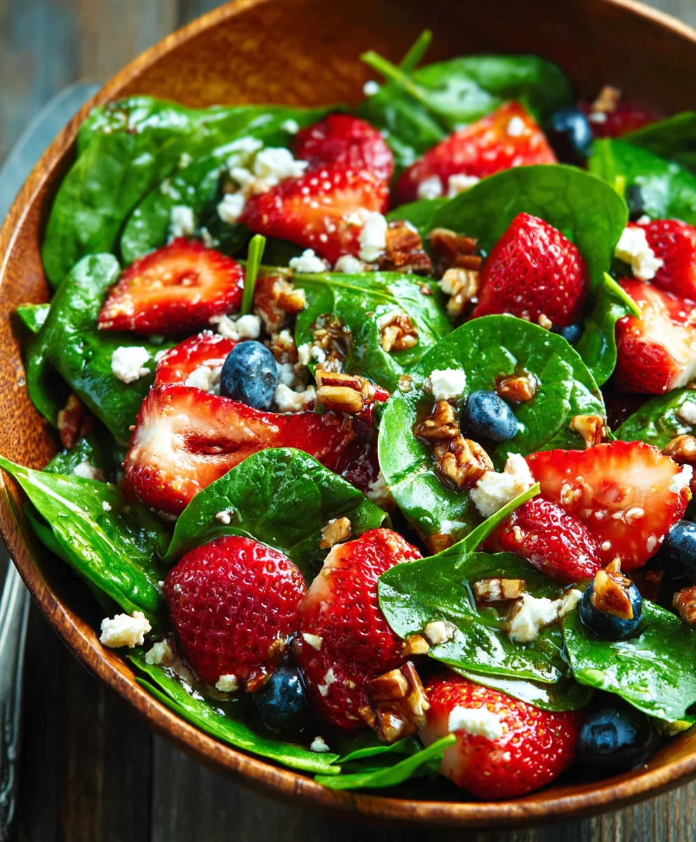 Quick Strawberry Spinach Salad Recipe Easy Meal