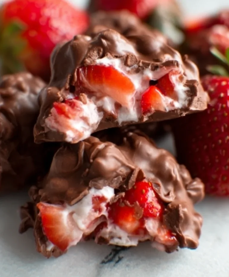 Chocolate Strawberry Yogurt Clusters – Easy Sweet Treat