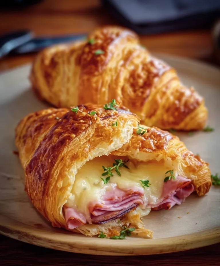 Beef Beef Ham Cheese Croissants – Easy Baked Appetizer