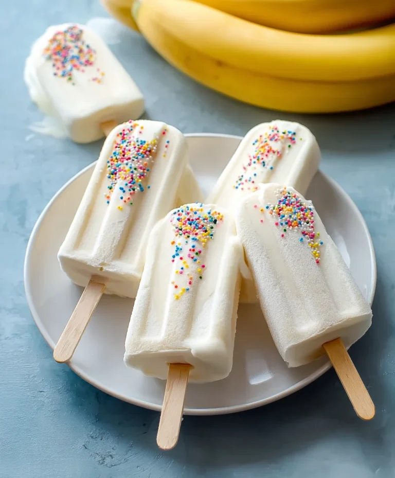Easy Frozen Banana Yogurt Pops – Healthy Dessert