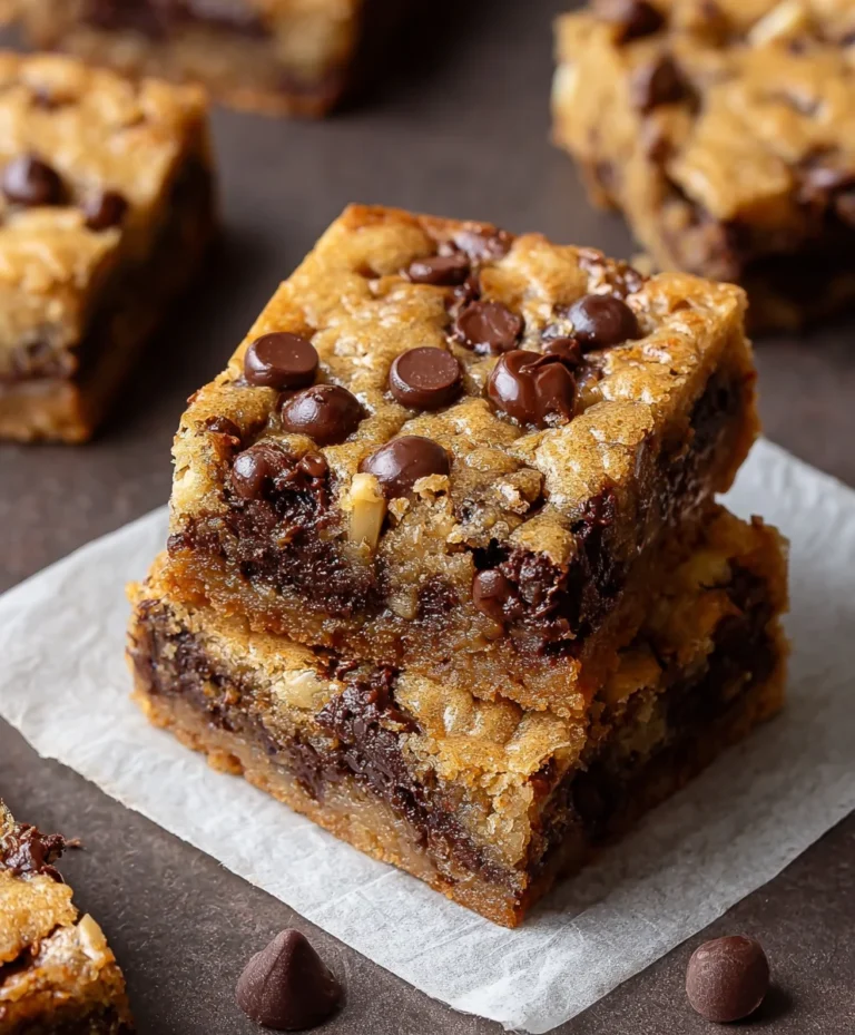 Easy Banana Chocolate Chip Cookie Bars Recipe