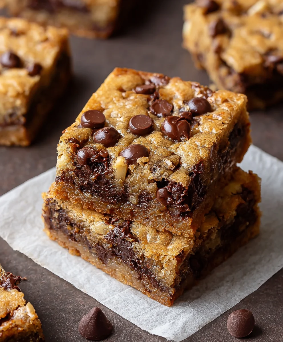 Easy Banana Chocolate Chip Cookie Bars Recipe