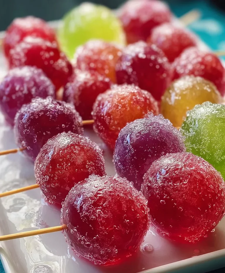 Frozen Candy Grapes Jell-O Recipe-Easy Sweet Treat