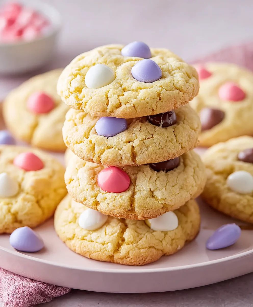 Easy Easter Cake Mix Cookies-Festive Spring Treats