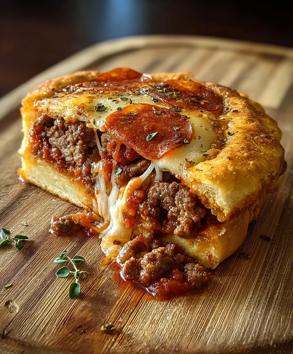 Pizza Burger Pie Recipe- Delicious Ground Beef Twist