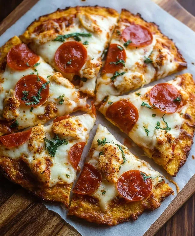 Chicken Crust Pizza (Easy Low Carb Recipe)