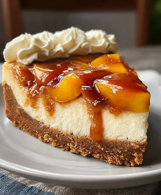 Peach Cobbler Cheesecake