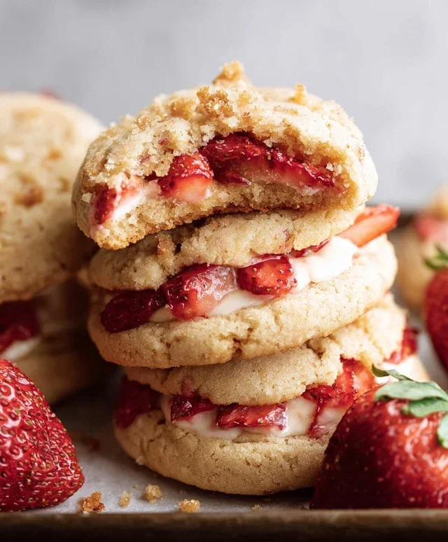 Strawberry Shortcake Cookies