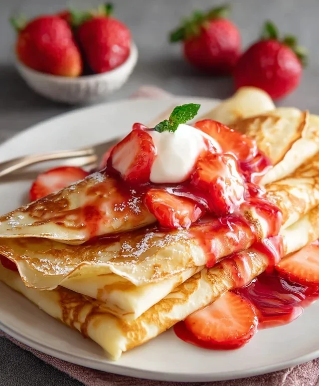 Strawberry Crepes