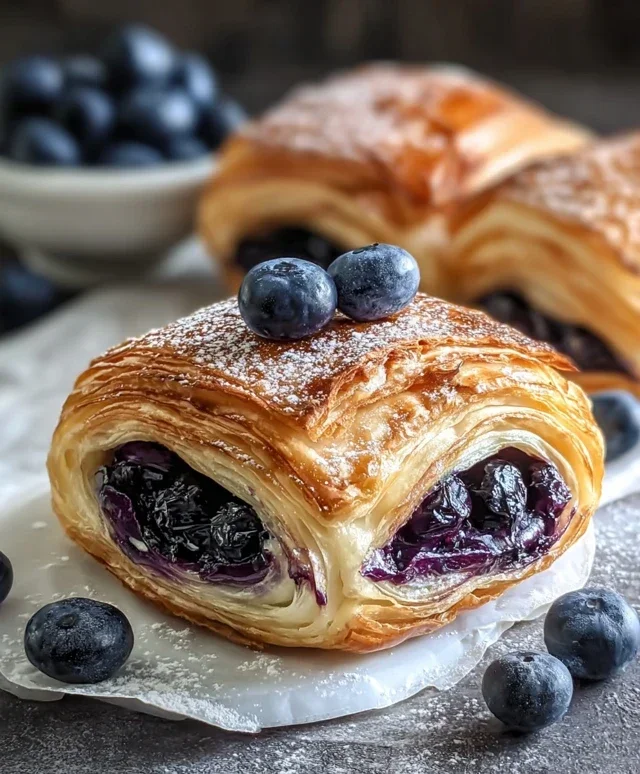 Blueberry Cream Cheese Puff Pastry