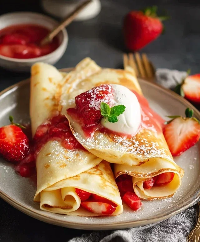 Strawberry Crepes